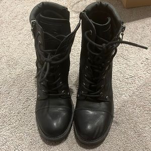 G by guess black lace boots